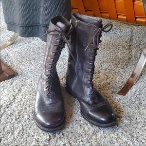 Vince Camuto laced up combat boots